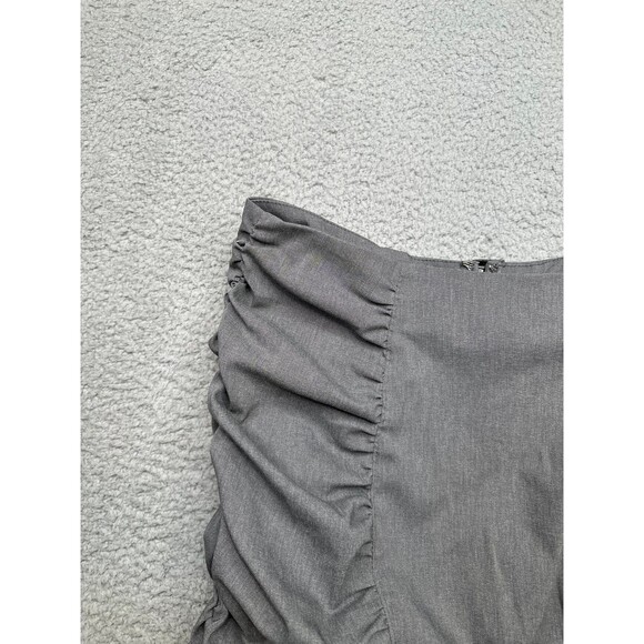 Bisou BISOU MINI SKIRT gray sz 12 - Picture 2 of 5